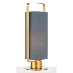 Telbix Orwel Modern Table Desk Lamp Light Metal Grey Antique Gold