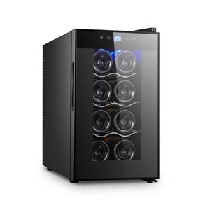 Lenoxx 8 Bottle Thermoelectric Wine Fridge, 65w, Uv Protected Glass Door, Soft Led Illumination