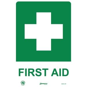 Pinnacle 300 x 200mm Poly First Aid Sign