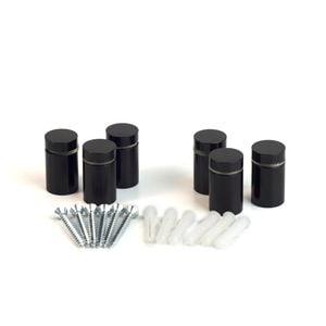 ProtectorAl 32 x 19mm Black Deco Panel Mounts - 6 Pack