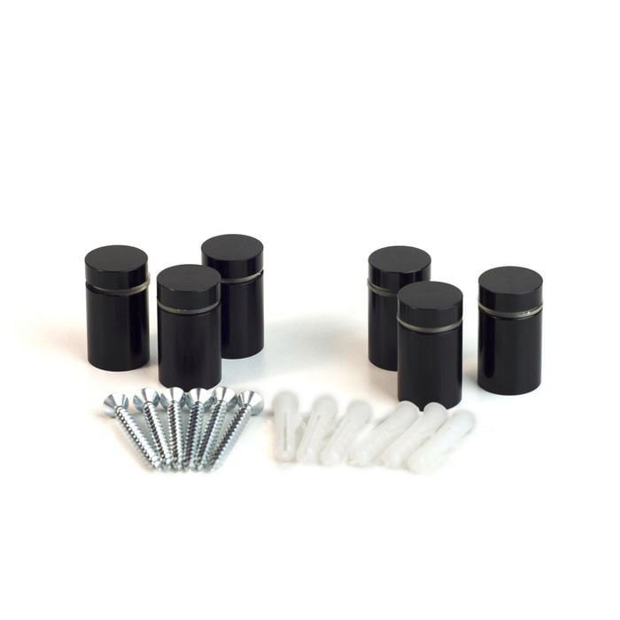 ProtectorAl 32 x 19mm Black Deco Panel Mounts - 6 Pack