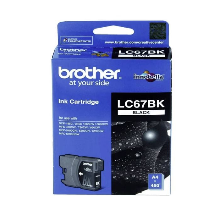 Brother Brother LC67 Black Ink Cartridge Toner LC-67BK