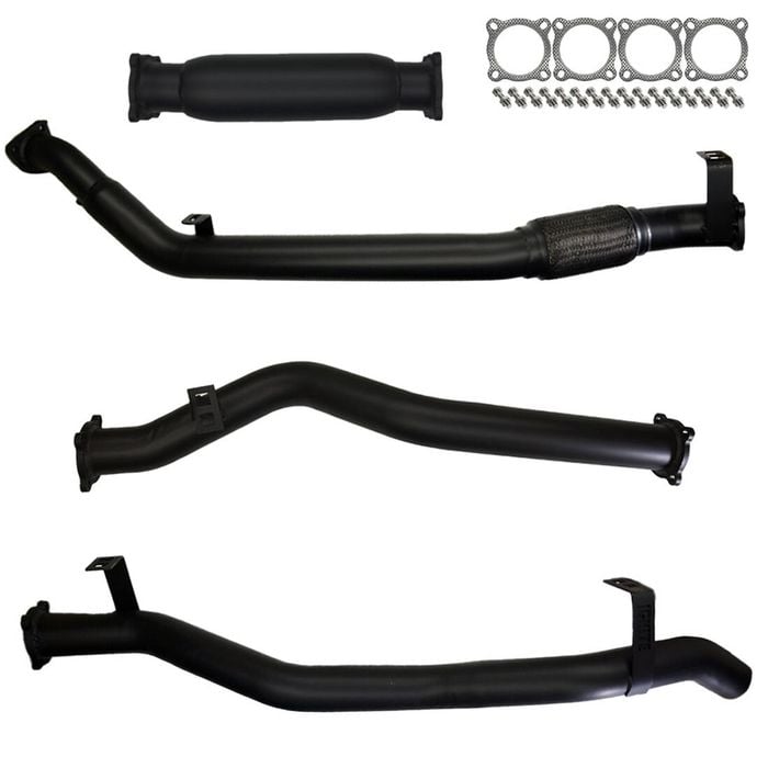 Ignite Exhausts Turbo Back For Toyota Landcruiser 79 Series V8 D/cab 3" No Cat With Hotdog 409 Stainless Steel