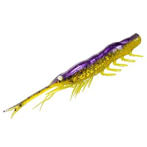 Magbite Snatch Bite Shrimp 4" Soft Plastic Fishing Lure 11 Purple Shrimp