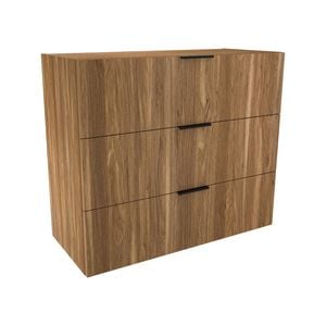 Lugna 768 x 900 x 380mm Cove 3 Drawer Storage Cabinet