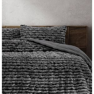 2pc Ardor Boudoir Single/Double Cole Comforter w/ Pillowcase Set Ash