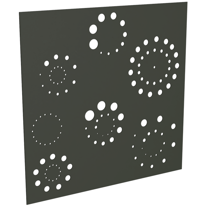 ProtectorAl 300-1200 x 300-1200mm Woodland Grey Fireworks Unframed Solid Aluminium Decorative Panel
