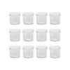 Argon Tableware Glass Jam Jars with White Lids - 130ml - Pack of 12