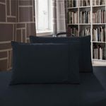Fabric Fantastic 1000TC Premium Ultra Soft King size Pillowcases 2-Pack - Black