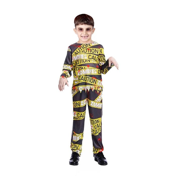 More Than Party Children Caution Zombie Kids Halloween Costume 10-12y