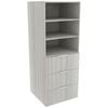 Lugna 1536 x 600 x 580mm Mist Ready to Assemble Robe Insert 2 Shelf 3 Drawer Unit