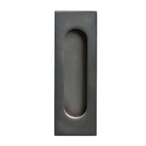 Lemaar 120 x 40mm Gun Metal Grey Rectangle Oval Flush Pull