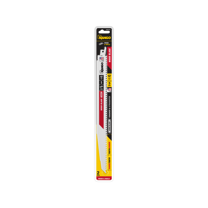 Kango 12” 5 TPI Wood Demo Reciprocating Saw Blade - 2 Pack