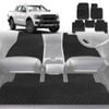 6D Diamond Car Floor Mats for Ford Ranger 2022-Current-Full Set-Black-Outback GT