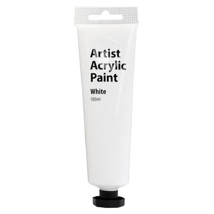 Boyle 100ml White Artist Acrylic Paint
