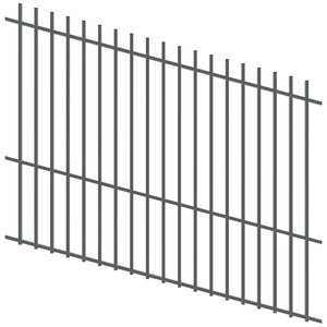 ProtectorAl 1201 - 2400 x 1800mm Monument Raked Up to 15º Batten Pool Fence Panel