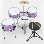 Karrera Childrens 4pc Drum Kit - Purple