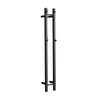 Hotwire 1200mm Black Double Vertical Heated Towel Rail