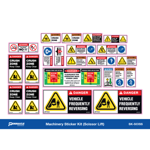 Pinnacle Scissor Lift Machinery Sticker Kit 