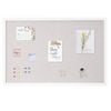 Vevor 91.44 X 60.96 Cm Cork Board White With Linen Surface Stylish Wall-mounted For Home