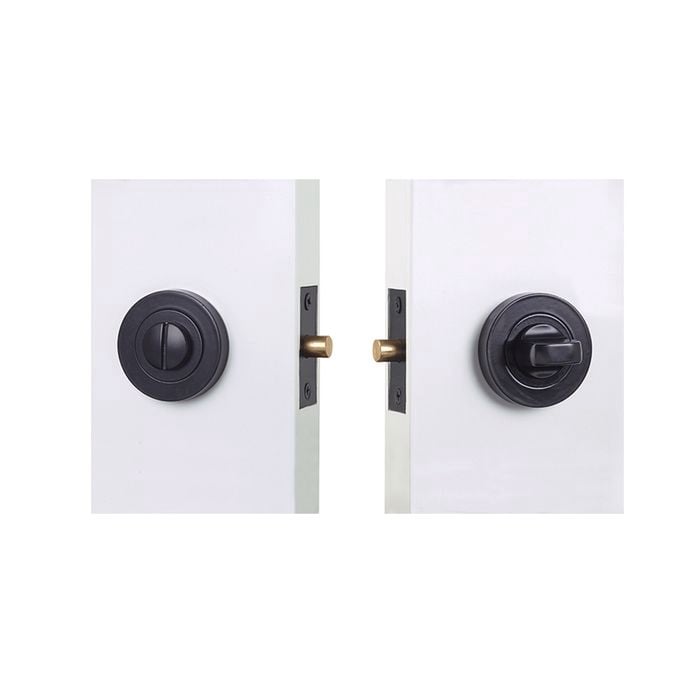 Windsor 60mm Black Futura Privacy Backset Bolt