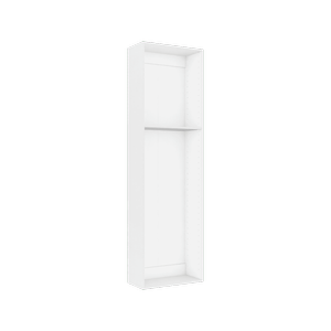 Lugna 2048 x 600 x 280mm White Cabinet Shell - White 600mm