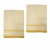 Hotel Living Set Of 2 Jumbo Cotton Check Tea Towels 60x90cm Yellow