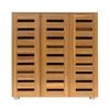 Wooden Shoe Storage Cabinet Shoe Rack Shelf Organiser for 30 Pairs Shoes Oak Colour