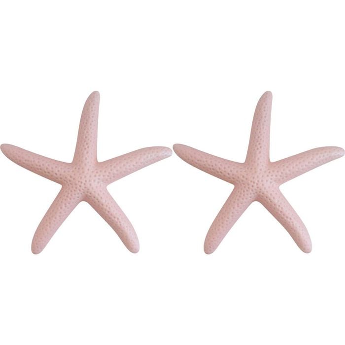 2PK LVD Starfish Ceramic Figurine Home/Lounge Decor Large Nude