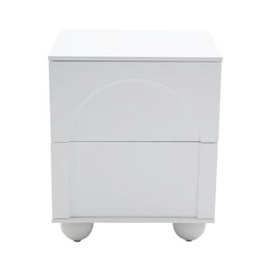 Dreamo 2-drawer Bedside Table With Ball Feet