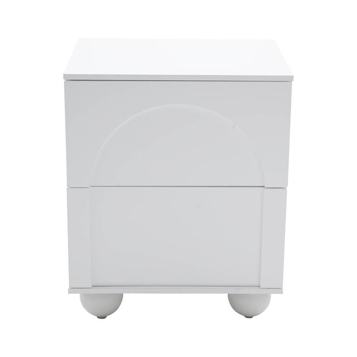 Dreamo 2-drawer Bedside Table With Ball Feet