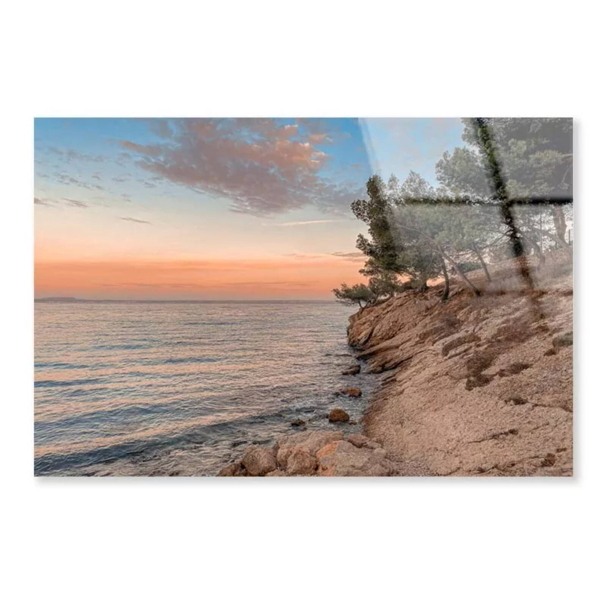 Sunset At the Sea View Print 100% Australian Made 150 x 100cm (Acrylic ...
