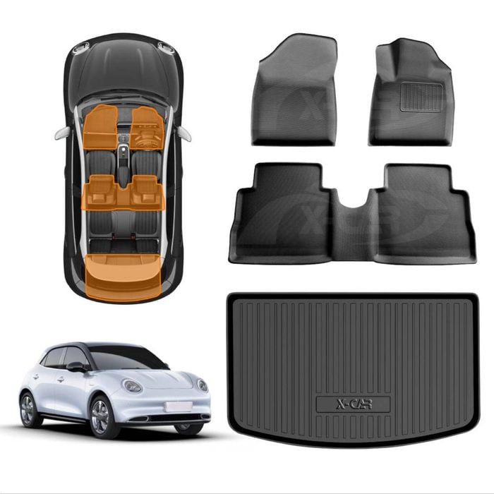 3D All-Weather Floor Mat Boot Liner Carpet for GWM Ora 2023-Onwards Cargo Trunk Mat Luggage Tray
