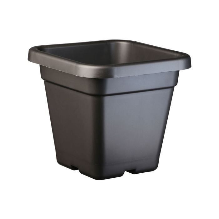 IP Plastics 18L 32cm Charcoal Square Pot
