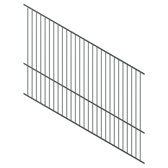 ProtectorAl 1201-2400W x 1800H Monument Raked 16-30º Flat Top Pool Fence Panel