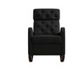 Sisco Velvet Rocker Chair - Black