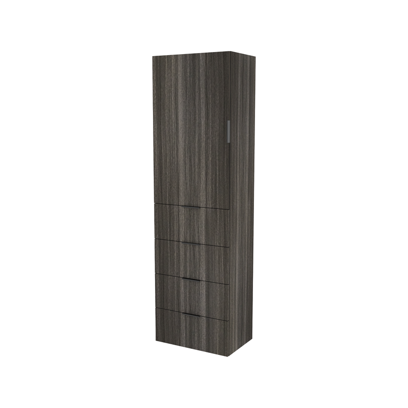 Lugna 2048 x 600 x 380mm Storm 3 Shelf 4 Drawers Left Hinged Door Storage Cabinet