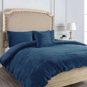 Alastairs Ruby Navy Quilt Cover Set King