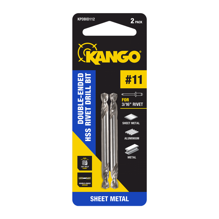 Kango No.11 HSS Double-Sided Panel Drill Bit - 2 Pack