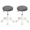 Levede 2pc PU Leather Salon Bar Stools – Grey