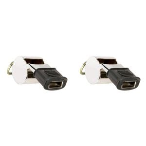 2PK Fox 40 Summit Super Force CMG Whistle w/ Breakaway Lanyard Metal