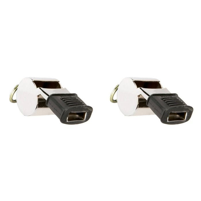 2PK Fox 40 Summit Super Force CMG Whistle w/ Breakaway Lanyard Metal