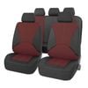 Catzon Full Set Leather Car Seat Covers Fit For Most Sedans Suvs Pickup Trucks-winered