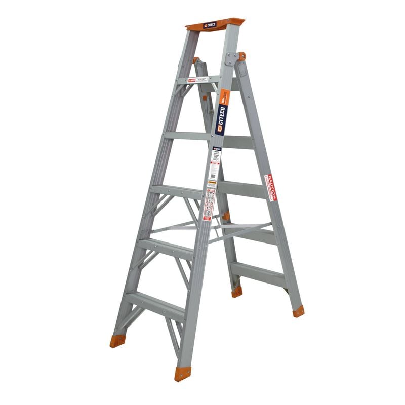 1.8 - 3.2m 150kg Industrial Aluminium Dual Purpose Ladder