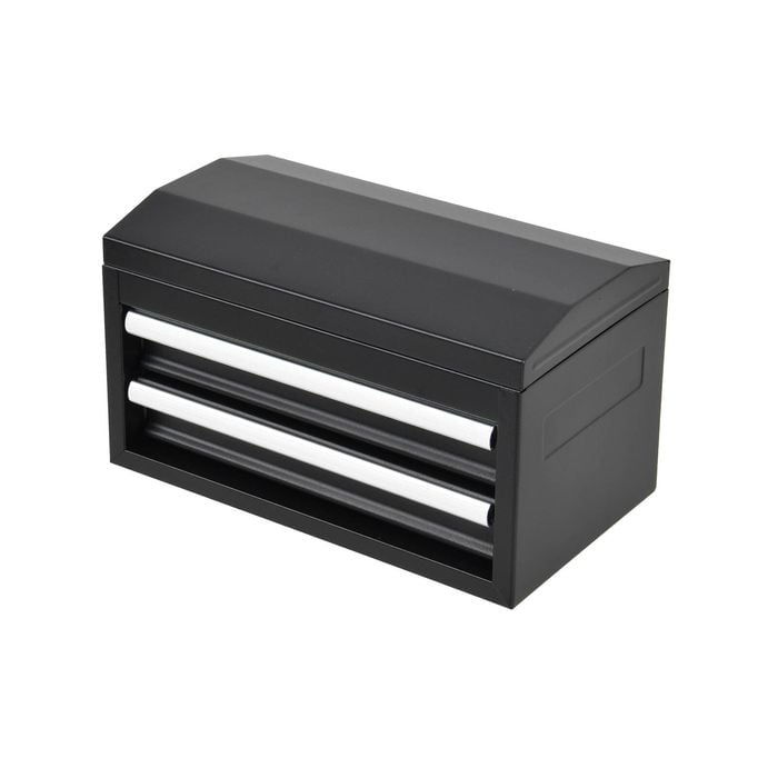 Craftright Matt Black 2 Drawer Mini Tool Chest