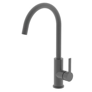 Greens Penny PVD Gun Metal Gooseneck Sink Mixer All Pressure