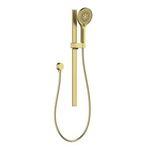 Mondella Resonance Brushed Brass 5 Function Shower Rail Set WELS 3 Star 9L/min