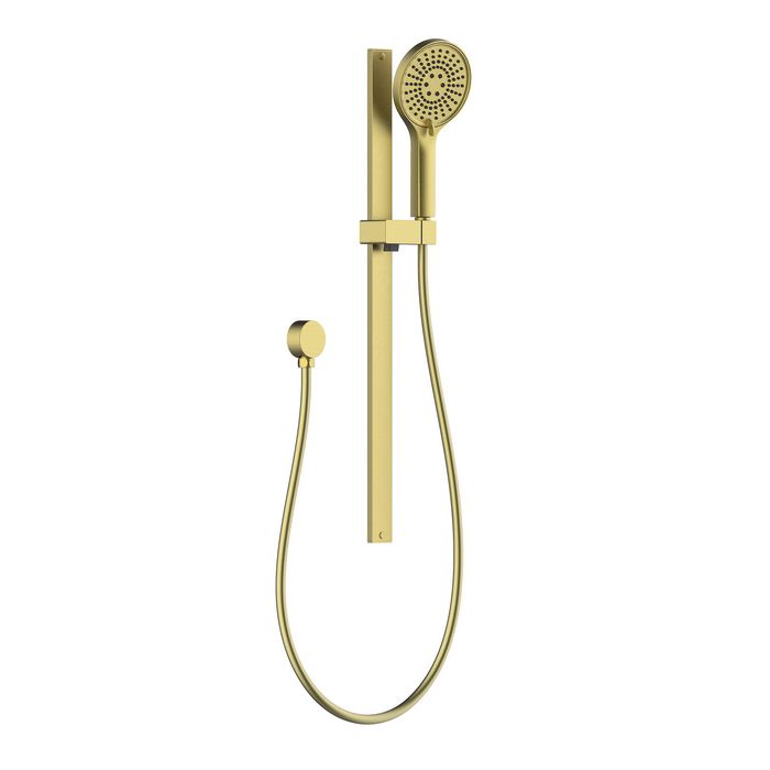 Mondella Resonance Brushed Brass 5 Function Shower Rail Set