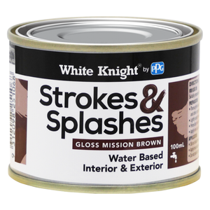 White Knight 100ml Mission Brown Strokes & Splashes Paint