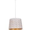CLA Lighting Penshade Interior Slanted with Honeycomb Pattern Laser Cut Pendant Light White